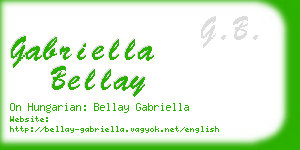 gabriella bellay business card